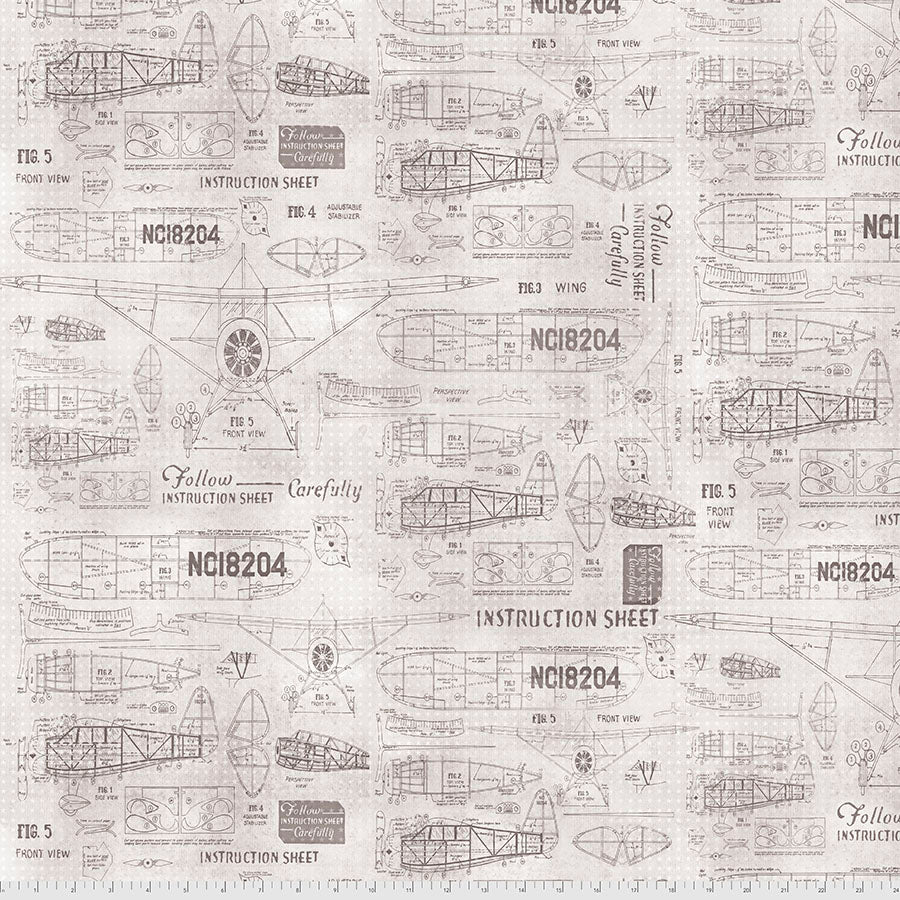 Model Airplanes - Parchment • Monochrome by Tim Holtz