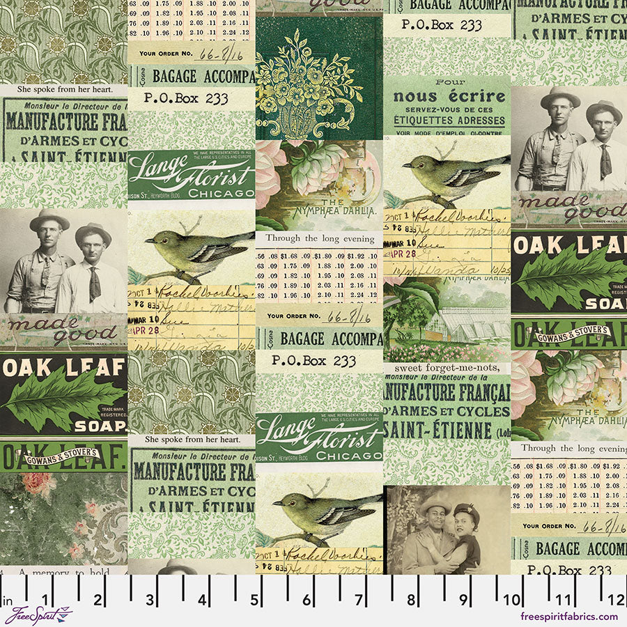 Green Collage - Green • Tim Holtz Palette Green