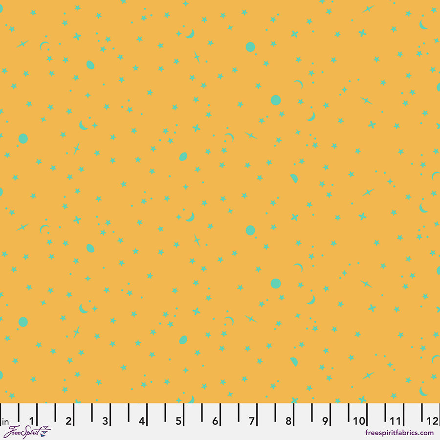 Space Sprinkles - Papaya • Tula Pink True Colors