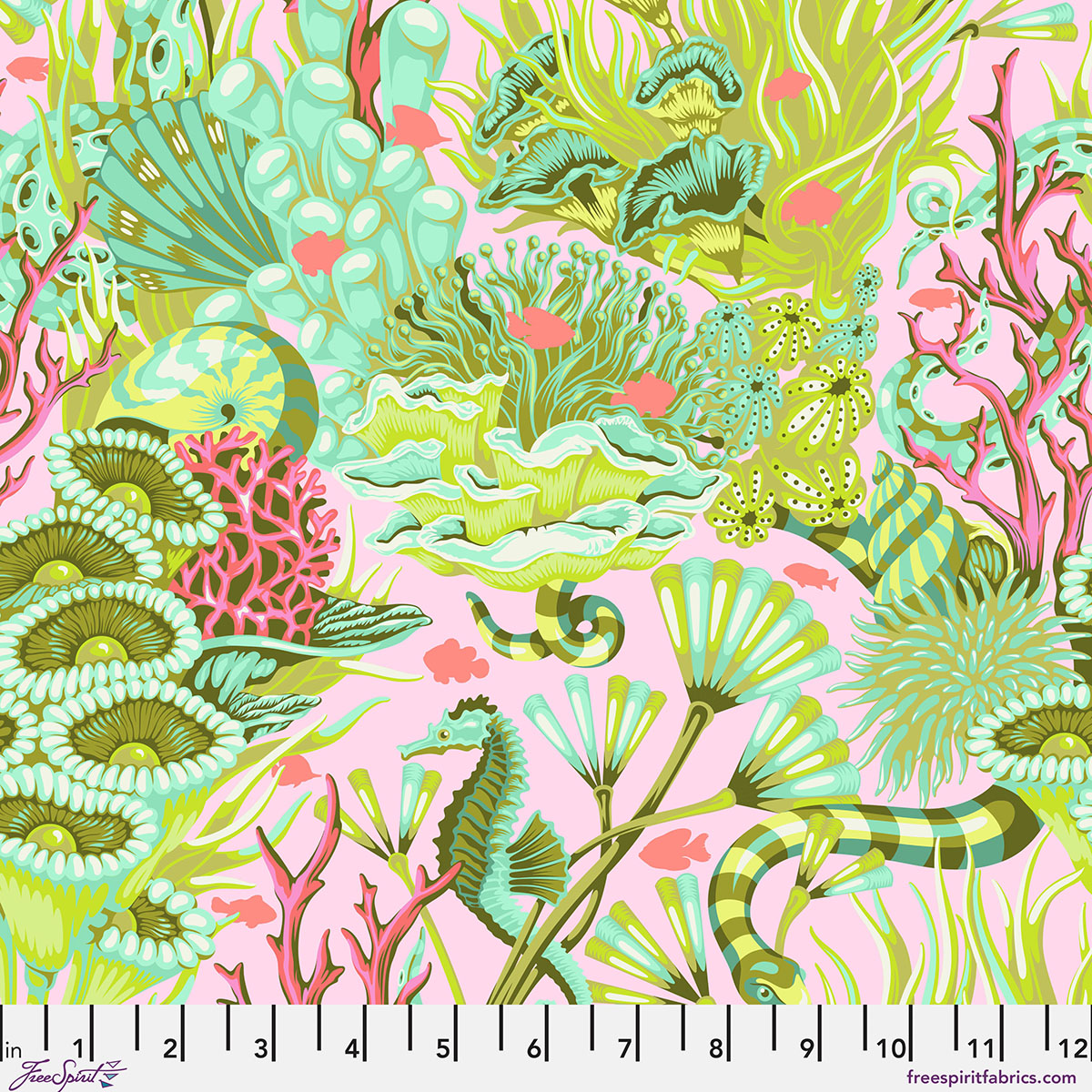 Reef What You Sew - Coralline • Floral Reef by Tula Pink