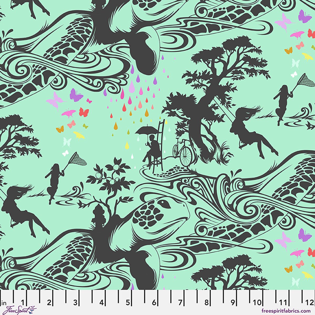 Turtle Bay - Sweetmint • Prince Charming by Tula Pink