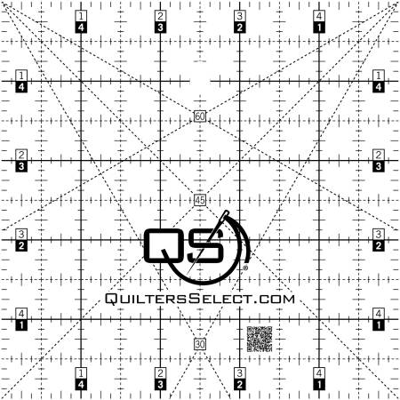 5" x 5" Crystal Ruler • Quilters Select