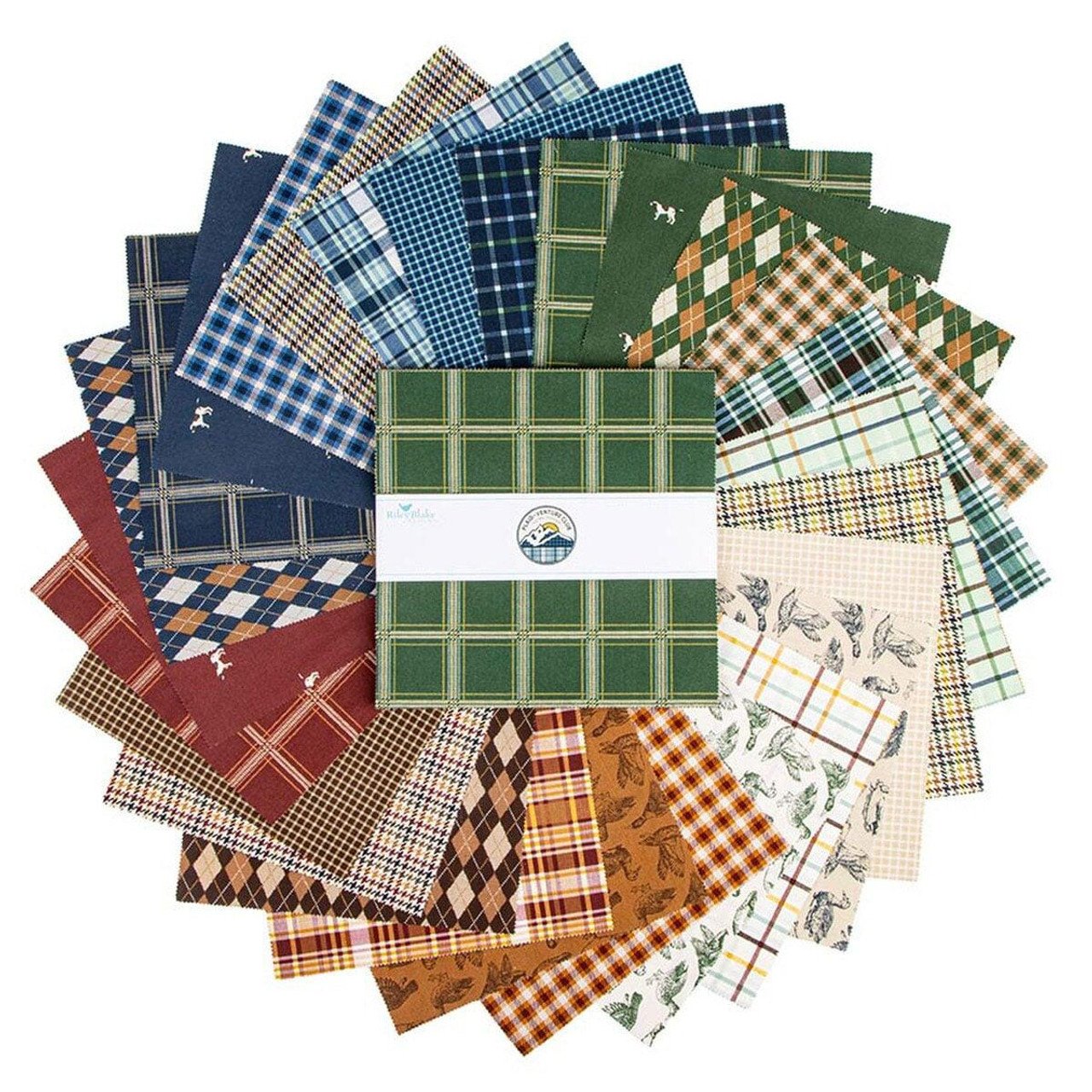 Plaid-Venture Club 10in Squares, 42pcs/bundle