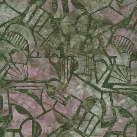 Packed Geometric Shapes - Shadow • Echoes in Stone - Batik