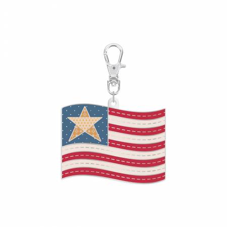 Lori Holt Enamel Happy Charm - Flag