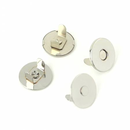 Two Magnetic Snaps 3/4" Nickel • Sallie Tomato