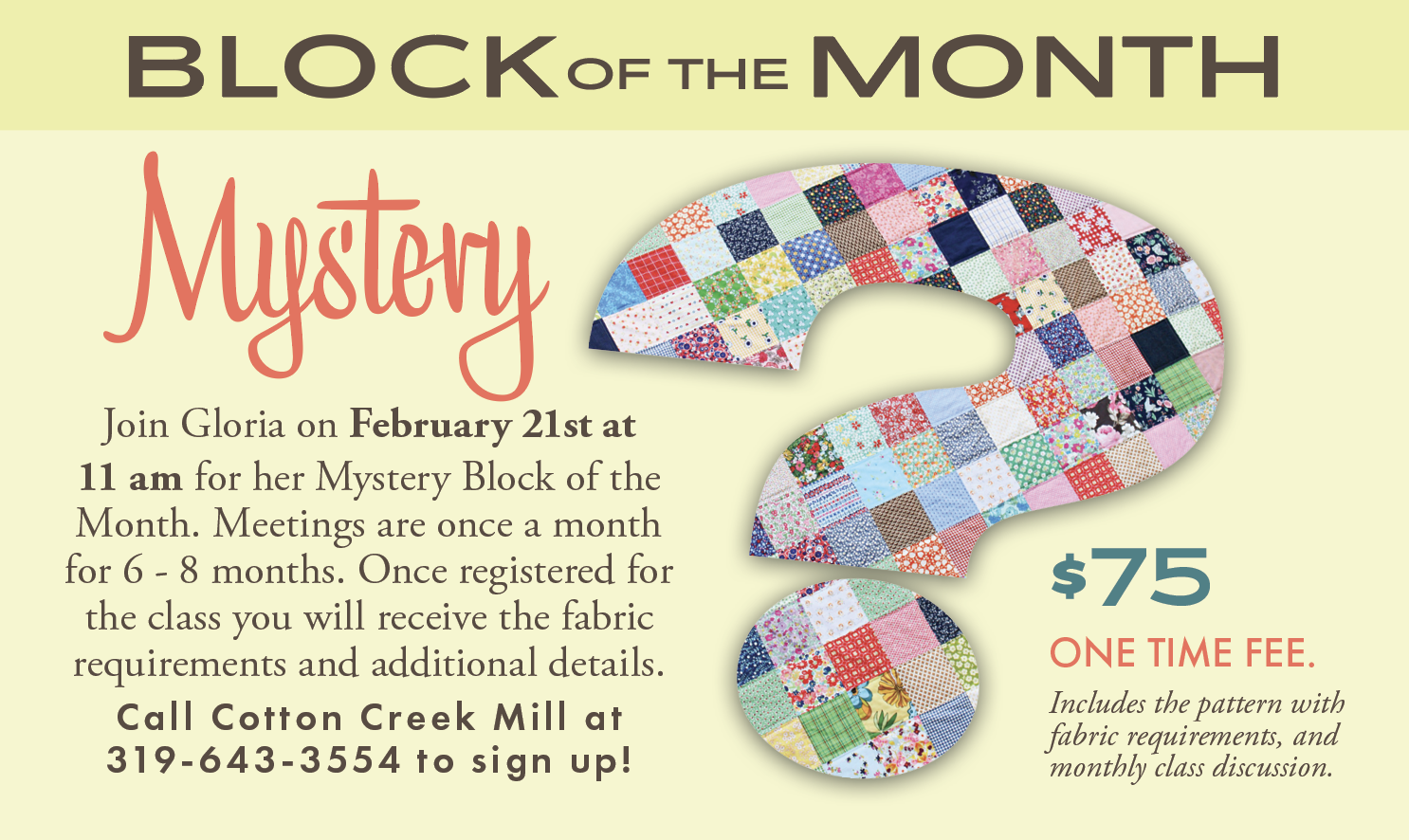 2026 Mystery • Block of the Month