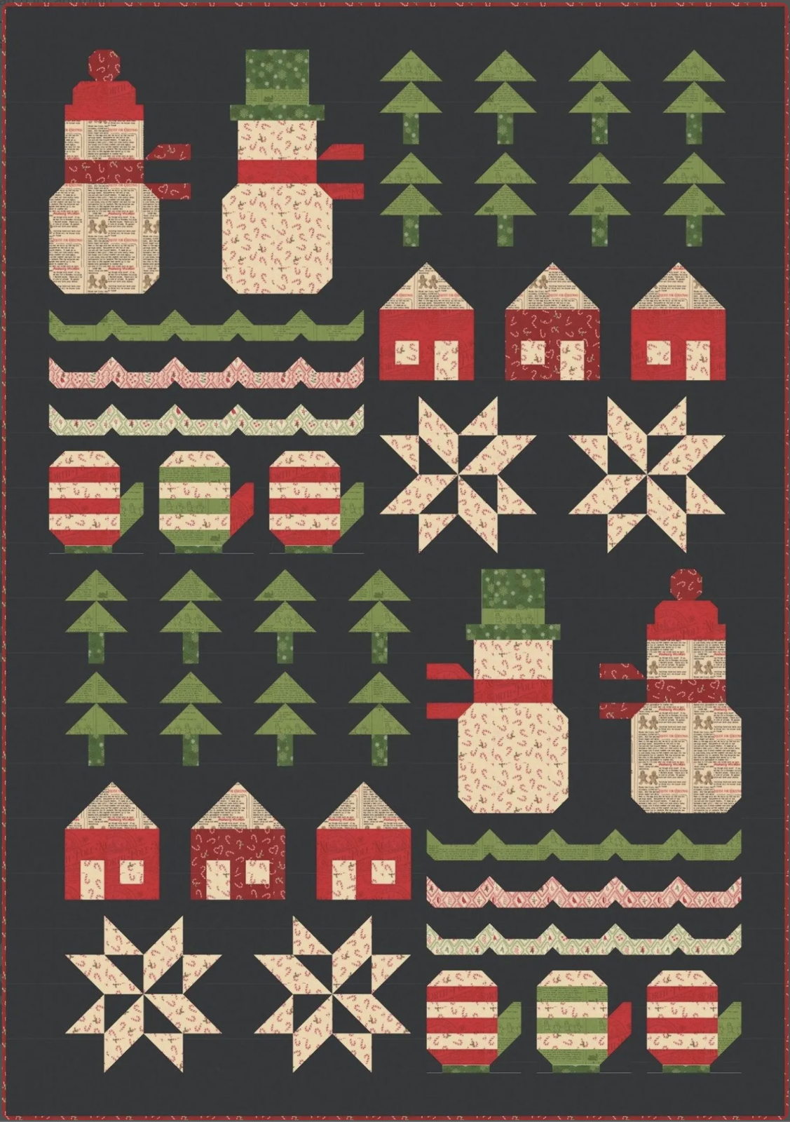 First Snow Quilt Kit • Holiday Cheer