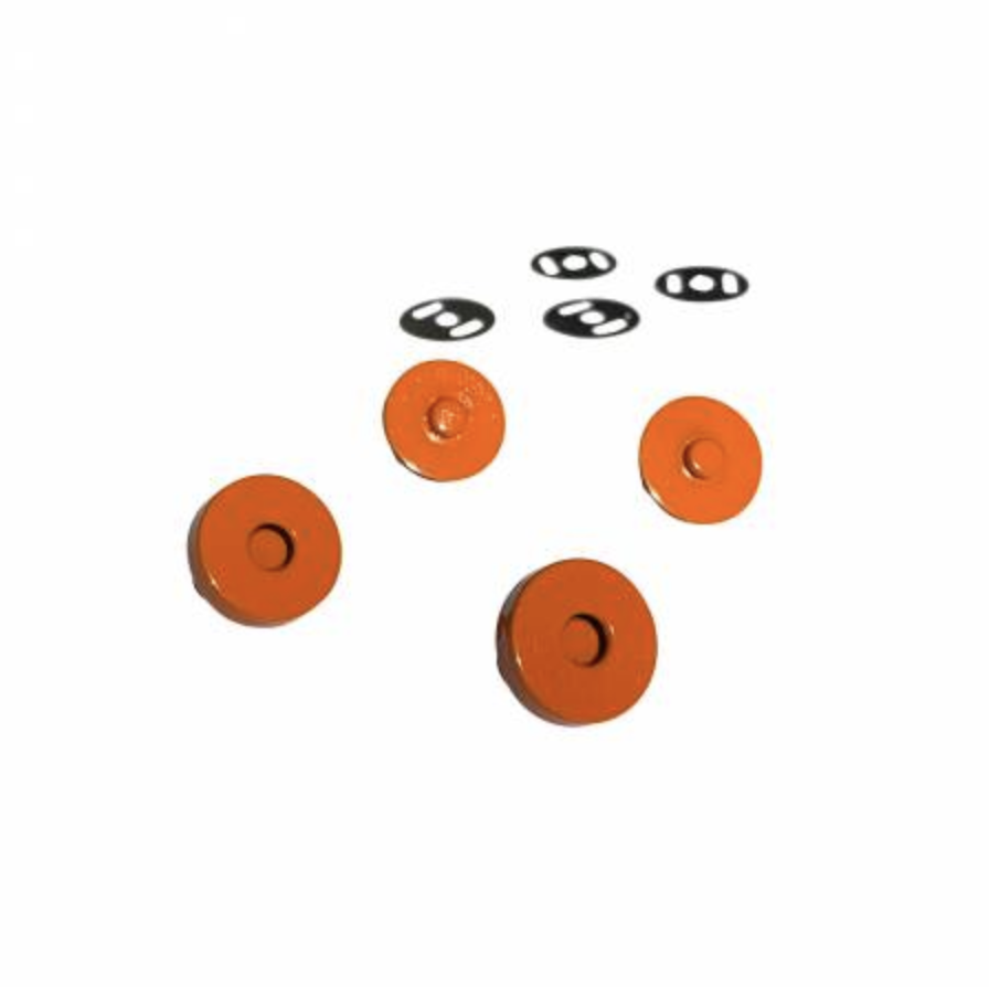 Orange Magnetic Snaps, set of 2 • Sassafras Lane