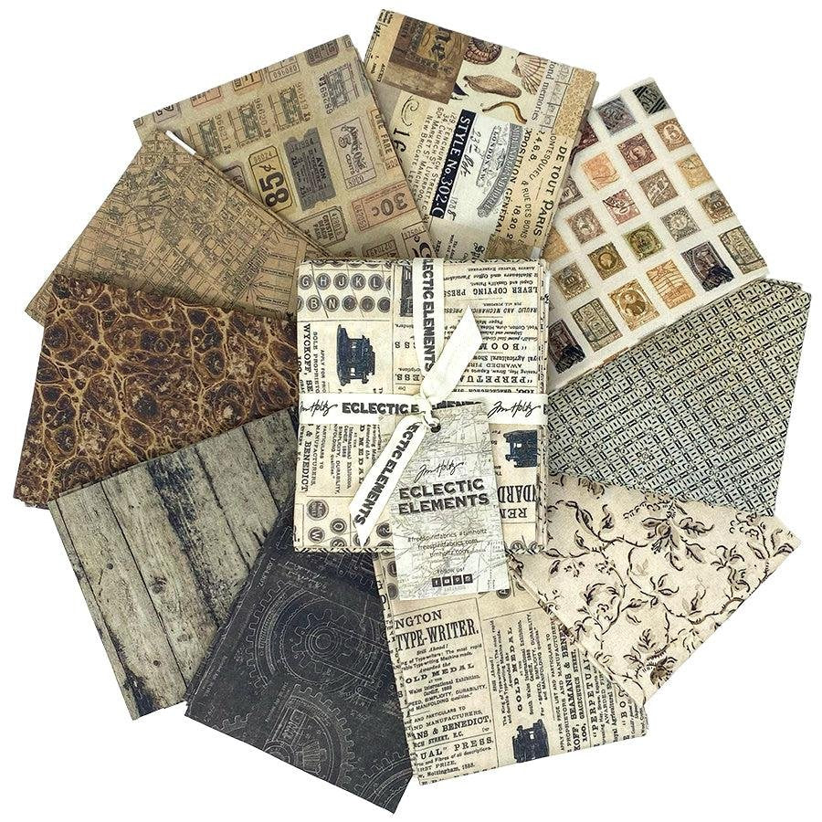 Tim Holtz Palette - Neutral 10 FQ Bundle