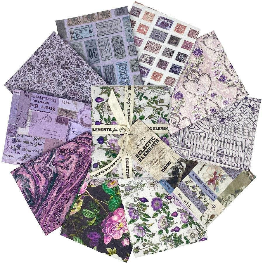 Tim Holtz Palette - Purple 10 FQ Bundle