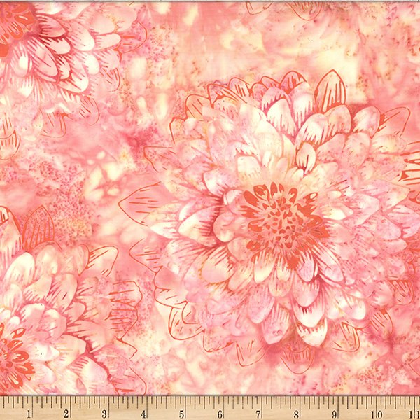 Bali Batik Dahlia W2576-198 - Apricot • Hoffman