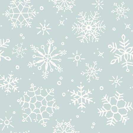 Magical Winterland • Snowflake Blue 108"