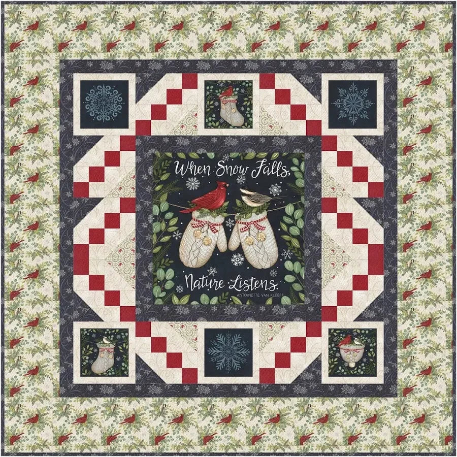 Panel & Chain (Light) • When Snow Falls by Deb Strain
