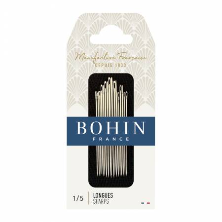 Bohin Sharps Needles Assorted Sizes 1/5
