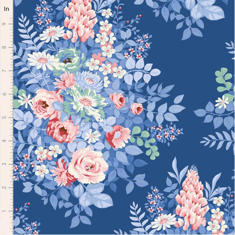 Whimsyflower Night • Something Blue by Tilda Fabrics