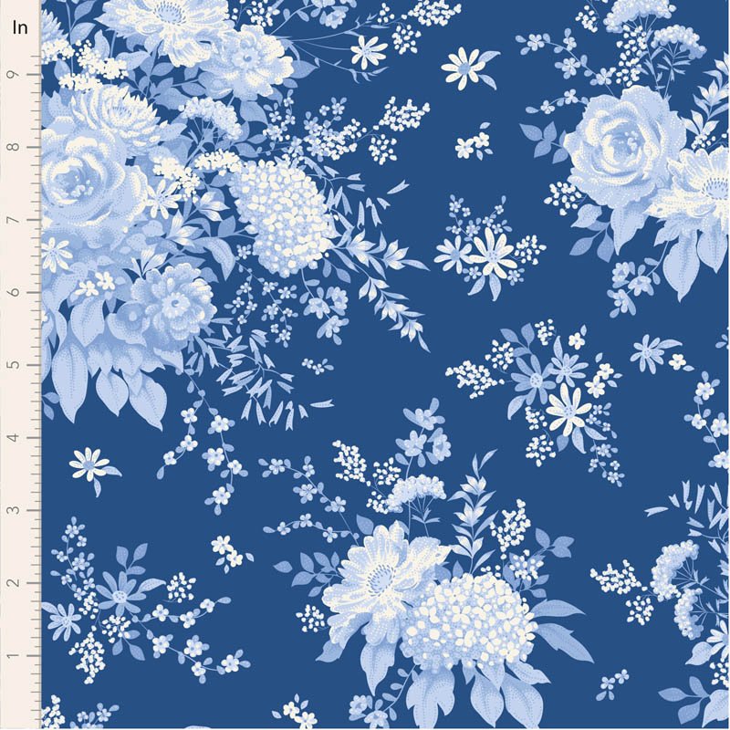 Wildgarden Night • Something Blue by Tilda Fabrics