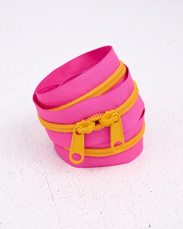 30" Zipper - Pink Lemonade