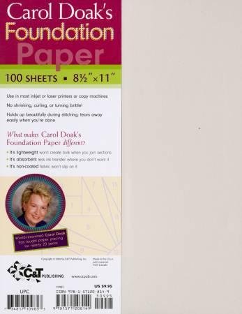Carol Doak's Foundation Paper 100 Sheets