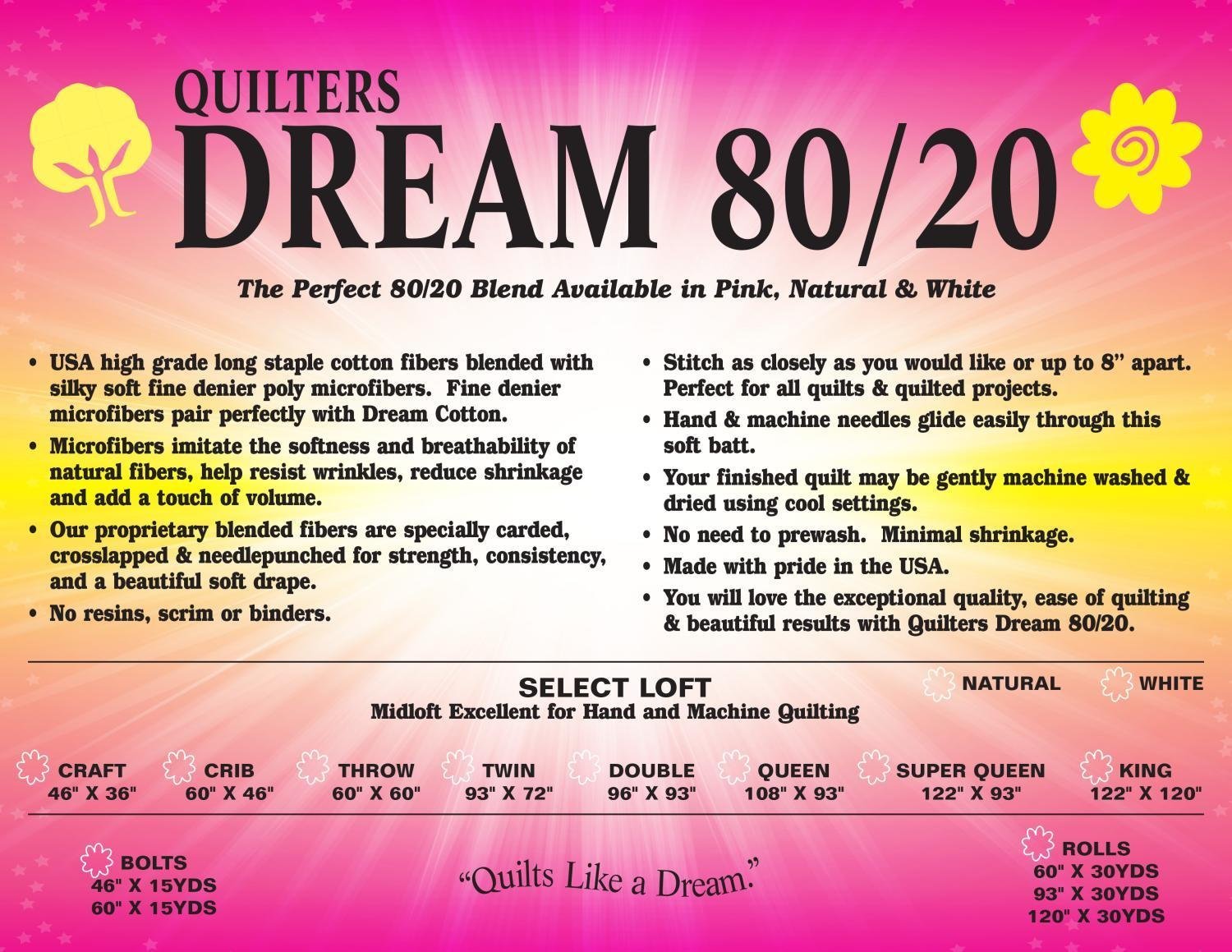 Dream Blend 80/20 Craft (WH)