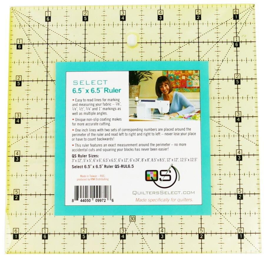 6.5" Square QS Ruler Quilter's Select