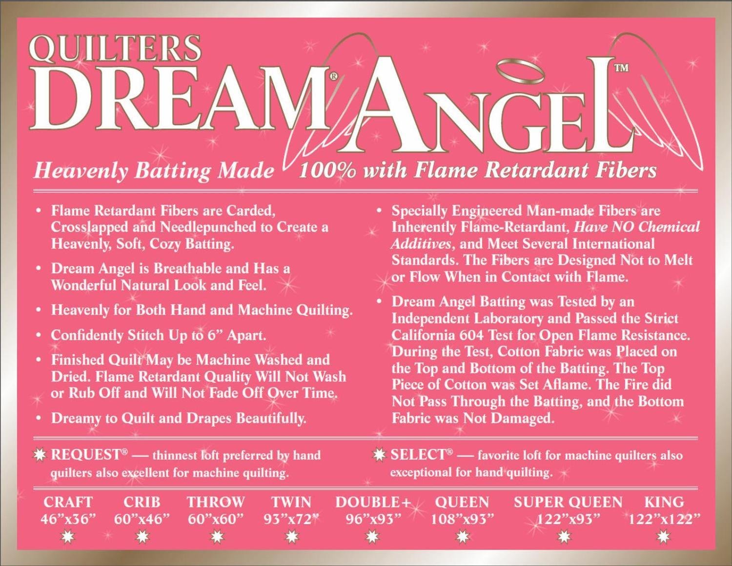 Dream Angel Crib Batting