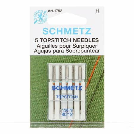 Topstitch Machine Needle 80/12 SCHMETZ