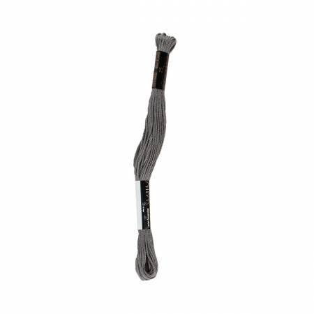 8m Skein Charcoal Gray 154 Cosmo Cotton Embroidery
