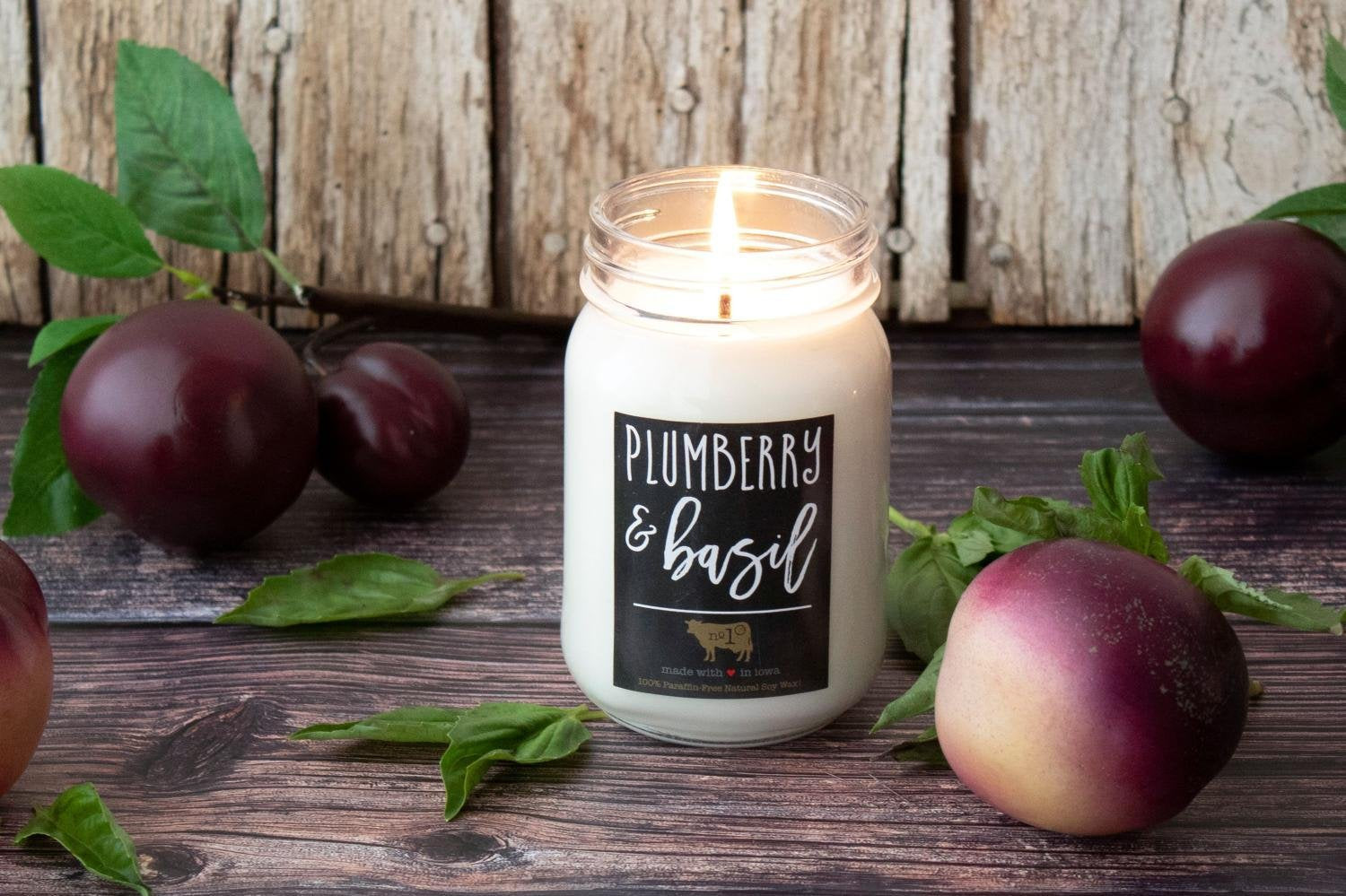 Farmhouse Mason Plum & Basil