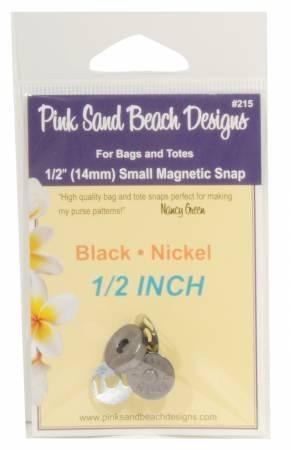 Mag. Purse Snap Black Nic 1/2"