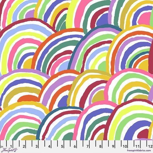 Rainbows - White | Feb 2022 Kaffe Fassett