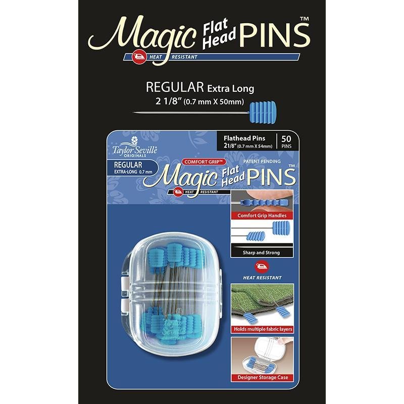 Magic Pins Flat Head Regular 50ct