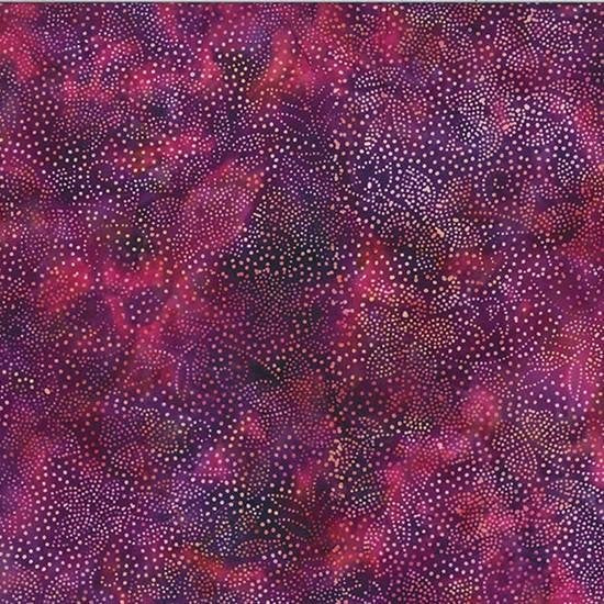 Dotty Floral Cabernet Batik Hoffman T2439-104