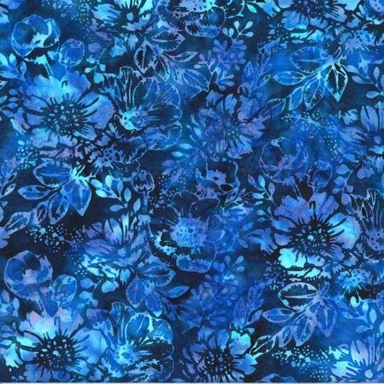 Bali Batik U2451-603 Big Floral Election Day, Moonlight
