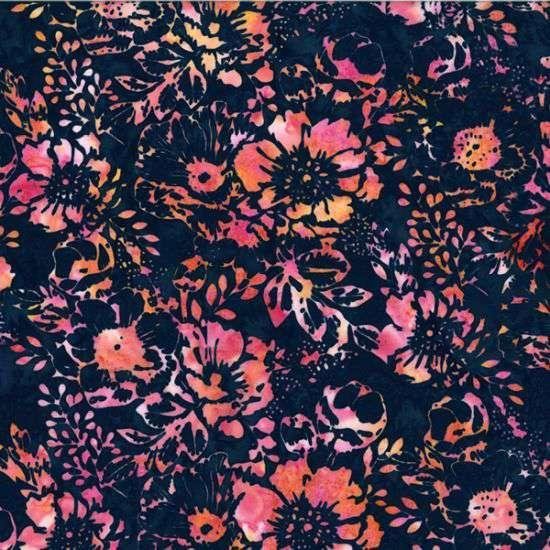 Bali Batik U2451-562 Big Floral Blooms, Up With the Sun