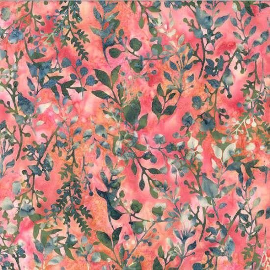 Bali Batik U2460-111 Foliage Watermelon