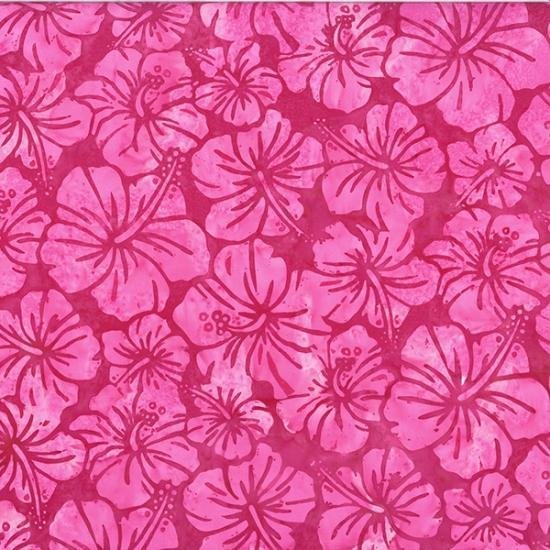 Bali Batik U2480-264 Hibiscus Flamingo