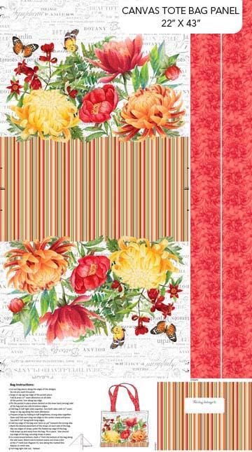 Morning Blossom Bag Panel