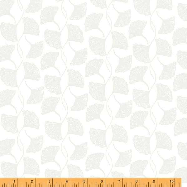 Ginkgo Leaves, White 53231-8 Maker's Collage