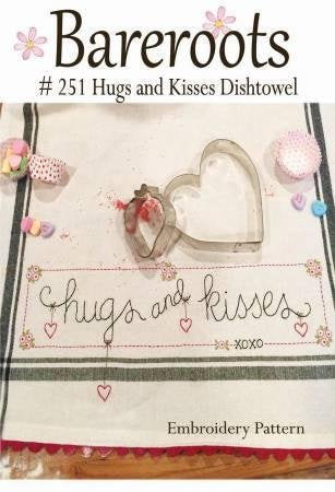 Hugs & Kisses Dishtowel Patter Bareroots