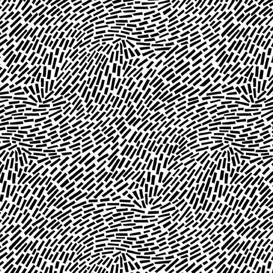 Mosaic Century Black on White