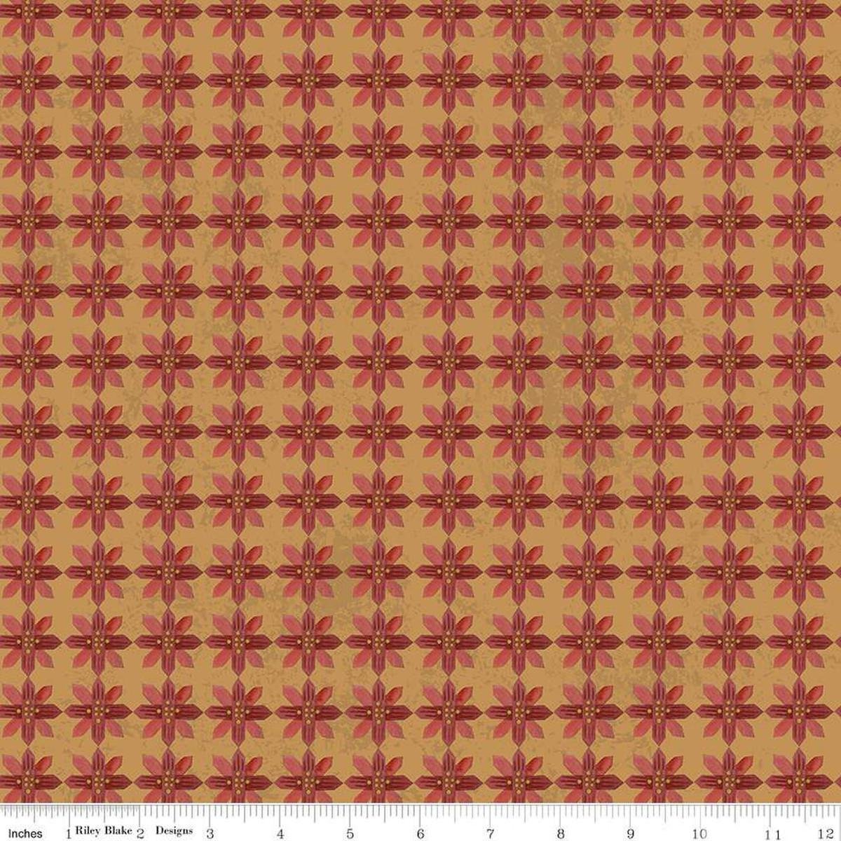 Poinsettias Gold - C13443 Kringle