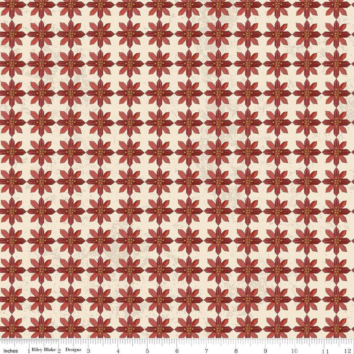 Poinsettias Cream - C13443 Kringle
