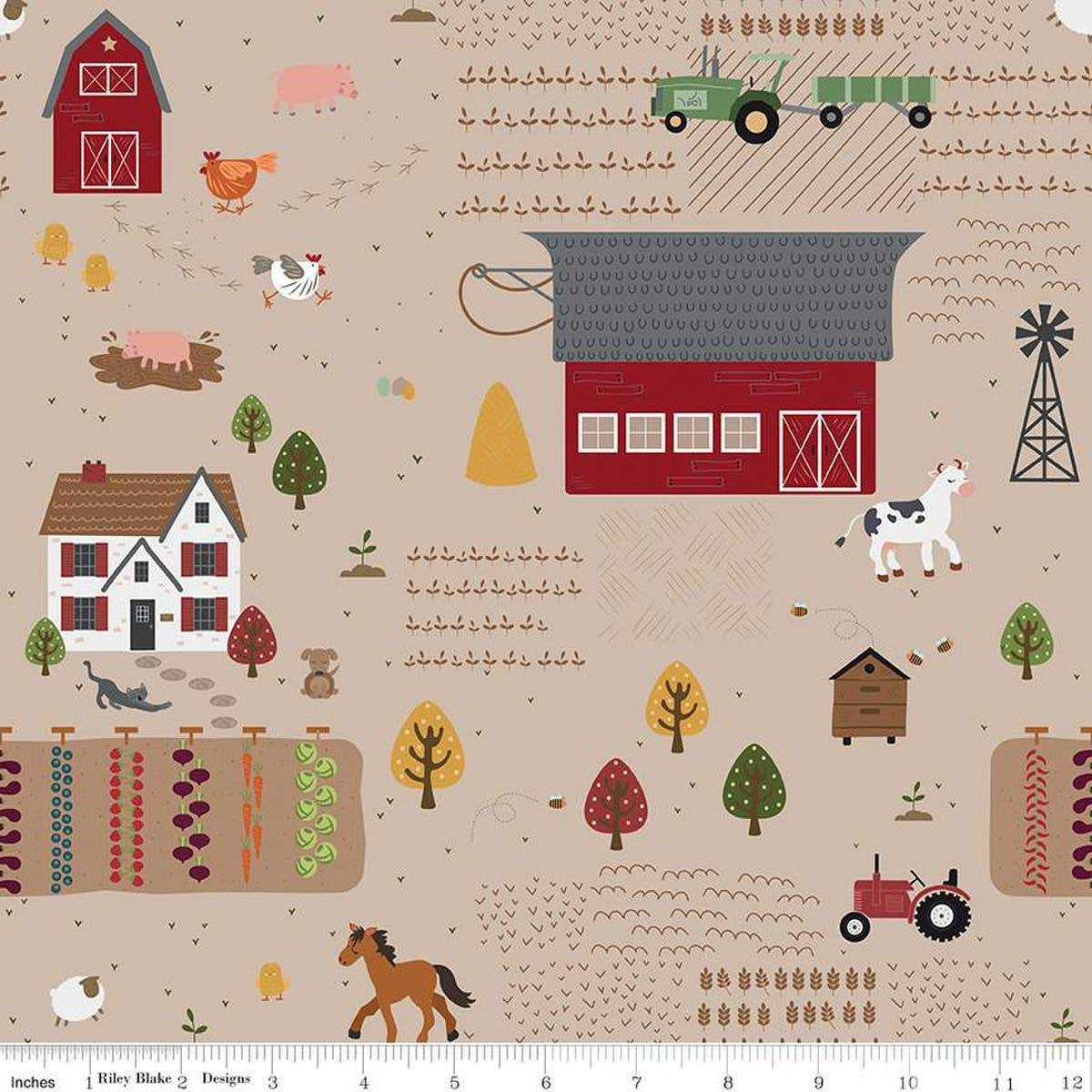 Country Life Main - Wheat Country Life by Riley Blake