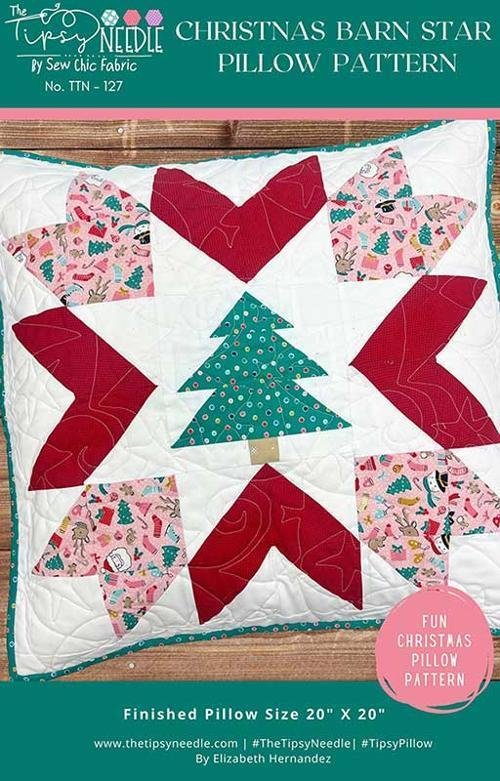 Christmas Barn Star Pillow