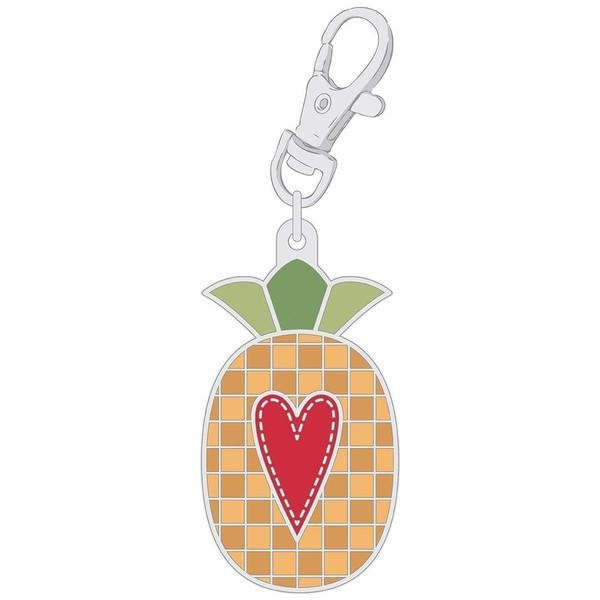 Enamel Happy Charm - Pineapple Lori Holt