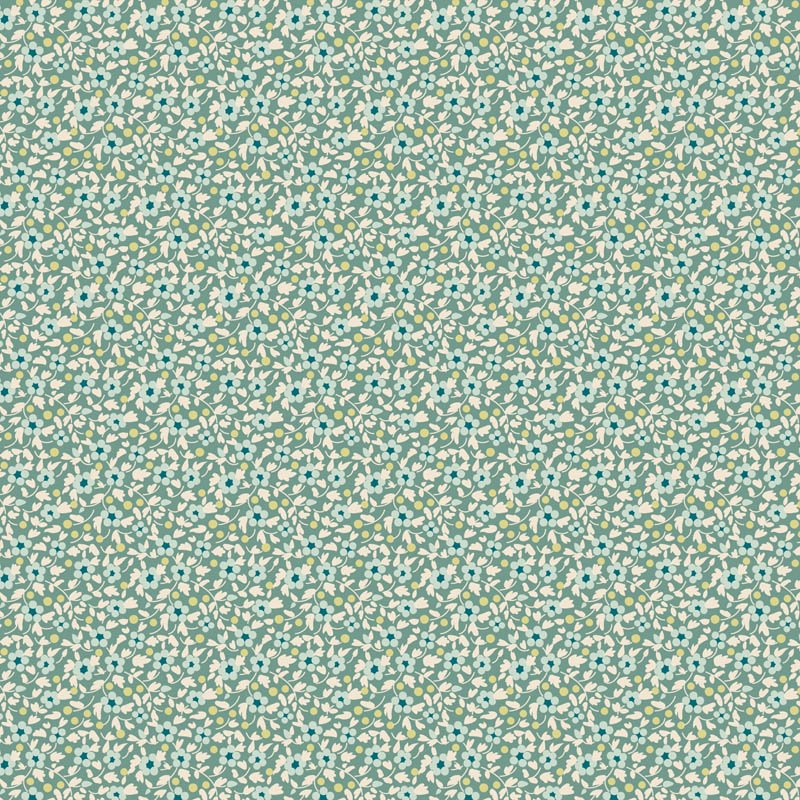 Teal - Brie Basics • Tilda Fabrics