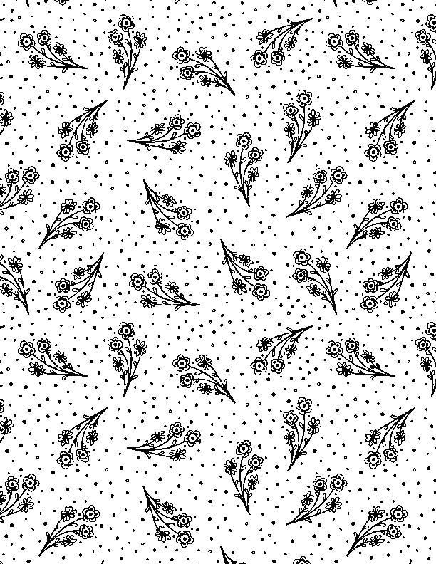 Small Floral White - 66213-199 • Night & Day
