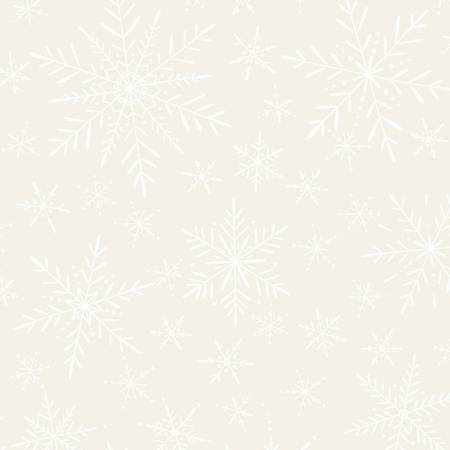 Soft White Delicate Snowflakes