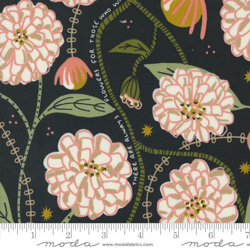 Imaginary Flowers - Ebony 48380 21 • Gingiber